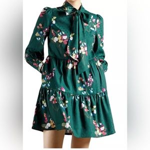Ted Baker ALINAA Peppermint Tie Neck Dress